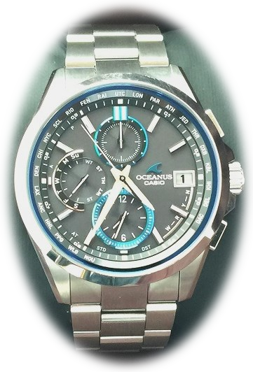 カシオ メンズ 腕時計 オシアナス ソーラー電波 OCW-T2600 チタン 中古品 買取させて頂きました。 | リサイクルショップ・ガレージ